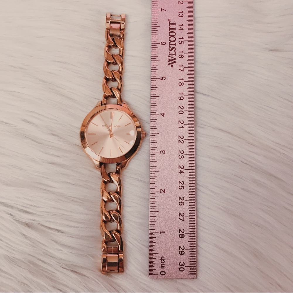 MK Rose Gold Runway Dial Twist Watch